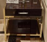 High end 5-STAR metal frame wooden night stand /bed side table, casegoods,hotel