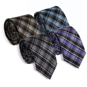 Quality Latest checked Polyester Necktie wholesale