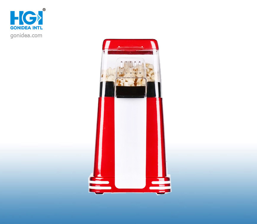 Mini Hot Air Popcorn Maker Machine 1200W 230V 3.5Oz Non Slip Feet