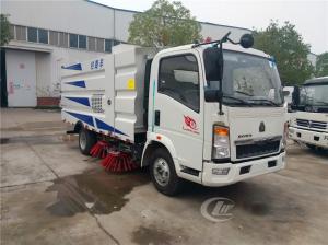 Quality City Cleaning Machine Road Sweeper Truck Howo 4 X 2 115HP 5CBM Vacuum Type wholesale