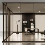 Customized Residential Glass Partition Walls Easy Cleaning Aluminum Glass