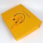 High End Luxury Retail Foldable Colored Cardboard Cute Paper Shopping Bags with