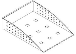 Quality suspended metal notepaper holder for partition,#F9 wholesale
