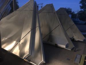 Quality Aluminum Geodesic Dome Roofs Storage Tanks Aluminium Dome Roof / Outdoor Stamping Sheet Metal Dome wholesale