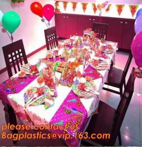 Quality Polk Dot Plastic Tablecloth Tablecover Baby Shower Birthday Party Supply Decor Tablecloth, Party Supply Girls Birthday E wholesale