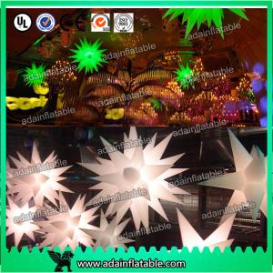 Quality 2m Green/White Event Infatable Decoration LED lighting Star For Club wholesale