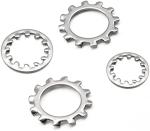 Sample 304 Stainless Steel External Tooth Lock Washers DIN 6797 Standard Metric