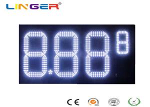 Quality Outdoor White Color Roadside Gas Station Led Price Sign With CE / RoHS Approved wholesale