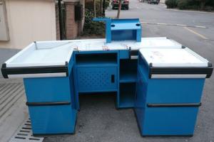 Quality Durable Stainless Steel Retail Store Checkout Counters Without Belt wholesale