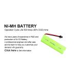NIMH Nickel Metal Hydride Battery AA Size 4.8v Battery Pack 2400mah