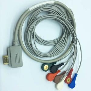 Quality Snap Connector 7 Lead Wires AHA GE Holter ECG Cable wholesale