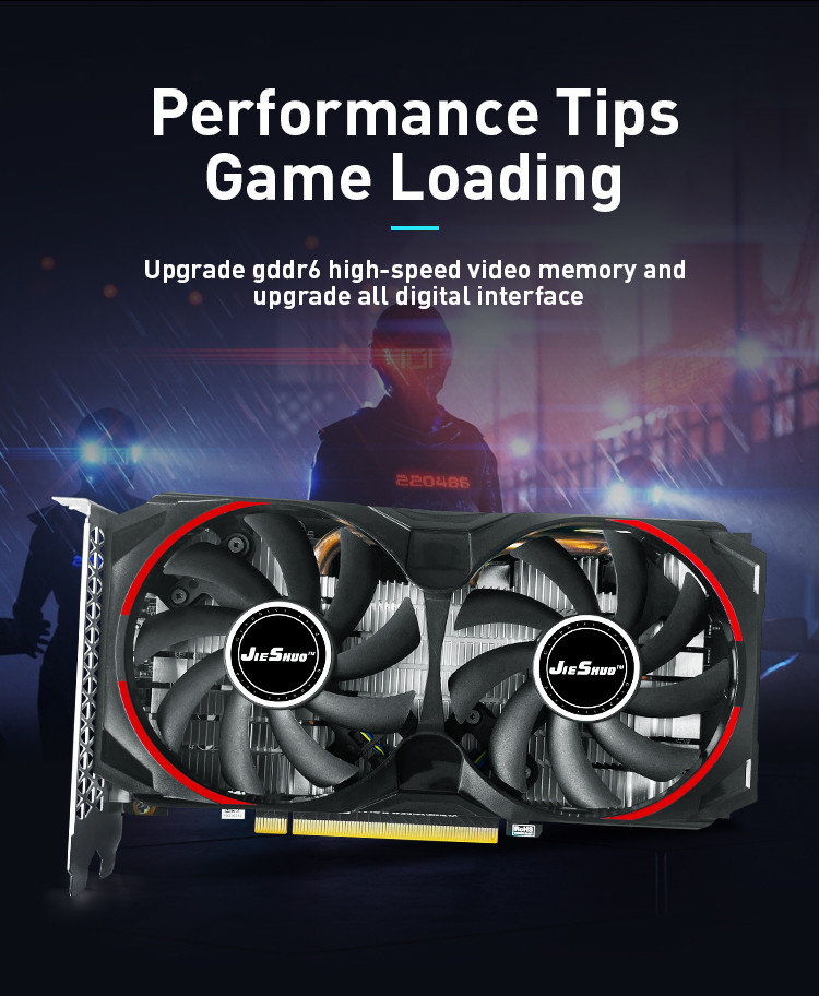 JIESHUO new graphics card RTX 2060 6GB 256BIT computer game graphics card ETH mining can reach 25-29MH