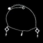 Vintage 925 Silver Jewelry CZ Cubic Zirconia Bracelet 18K Gold / Rose Gold