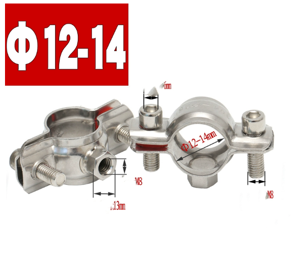 Standard Stainless Steel Nut Holder Support Loop Hose Clamp for ODM Customized Metric Measurement and Heavy Duty Support