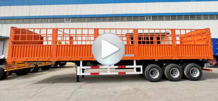Tri Axle Fence Trailer 50 Tons 