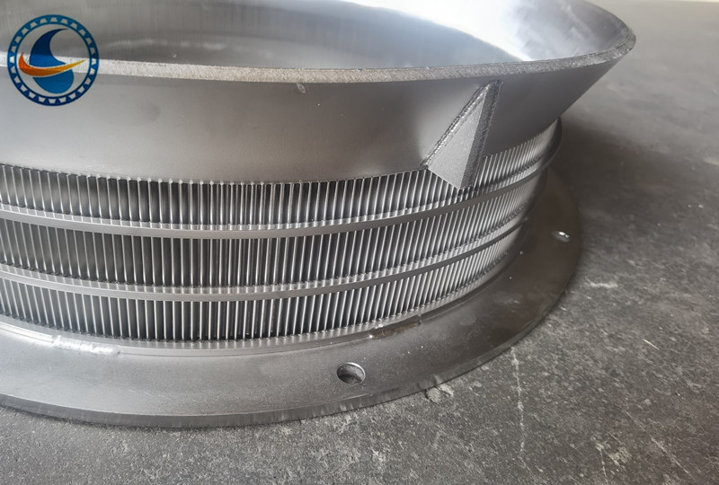 523mm Stainless Steel 304 Wedge Wire Mesh Screen For Centrifuges Of Metal Shavings