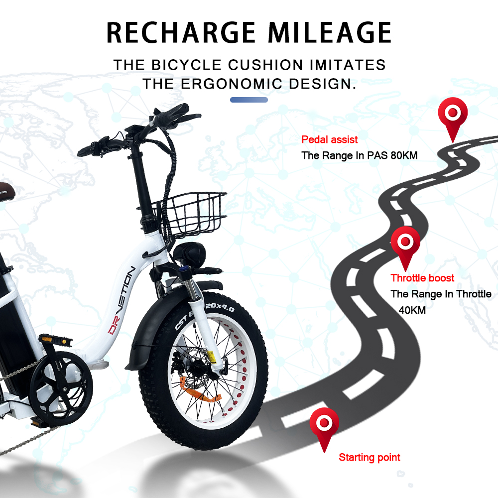 45 Km/h Max Speed Fast Folding Electric City Mountain Bicycle With Integrated Battery