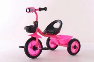 Quality Cute Pink Color Children Kids Tricycle Bike With Light On Handlebar wholesale
