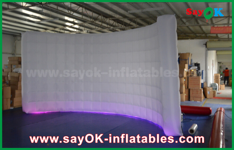 Inflatable Led Photo Booth White Oxford Fabric Inflatable Event / Wedding Photo Booth Kiosk SGS