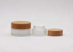 Frosted Glass 50g Empty Cosmetic Cream Containers
