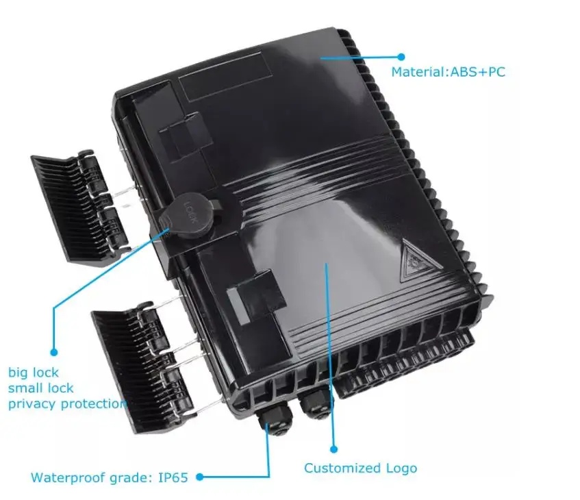 4/12/16/24/48 Core ABS FTTH Outdoor Fiber Optic Distribution Box with ISO Certification