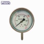 Stainless Steel Liquid Filled Water Pressure Gauge , High Pressure Gauge Meter