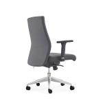 MID Back Leather Visitor Chair PU/Pvc Upholstery For Office Meeting Room