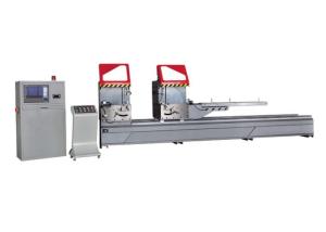Quality CNC uPVC Profile Cutting Machine / Aluminum Window Door Double Head Mitre Saw wholesale