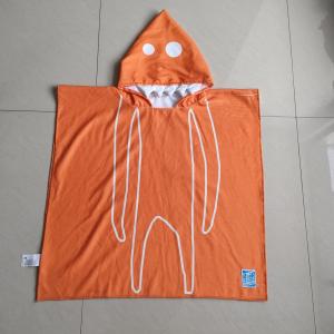 Quality Manufacturer supply microfiber custom poncho towel kids printing beach poncho kids hooded beach towel wholesale