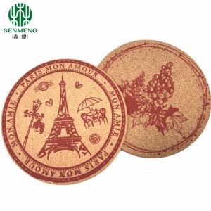 Quality Hot Sale Factory Price Custom Size Cork Coaster Resistant Cork Cup Mats wholesale