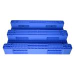 120*80 Euro Plastic Pallets 4000Kg For Warehouse