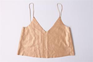 Quality V Neck Short Sling Ladies Tank Top 100% Polyester Sexy Tank Tops For Women wholesale