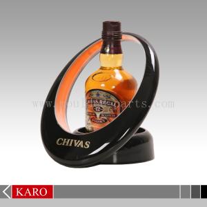 Quality Clear Acrylic Single Wine Bottle Display Rack wholesale
