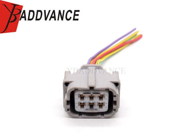 Waterproof Automotive Female 6 Pin Headlight Connector Wire Harness For Toyota