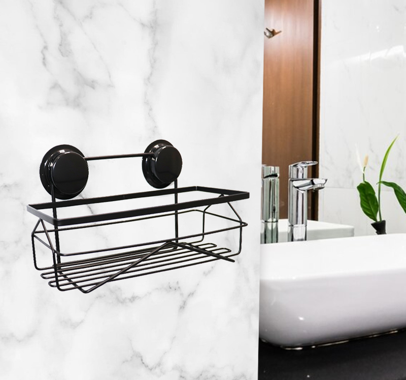 Patented Strip Strongly Mounted Bath Caddy Shelf Self Adhesive