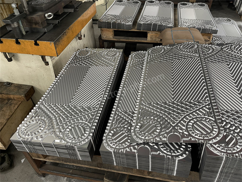 Gasketed Tranter Heat Exchanger Plates Chevron Pattern Design