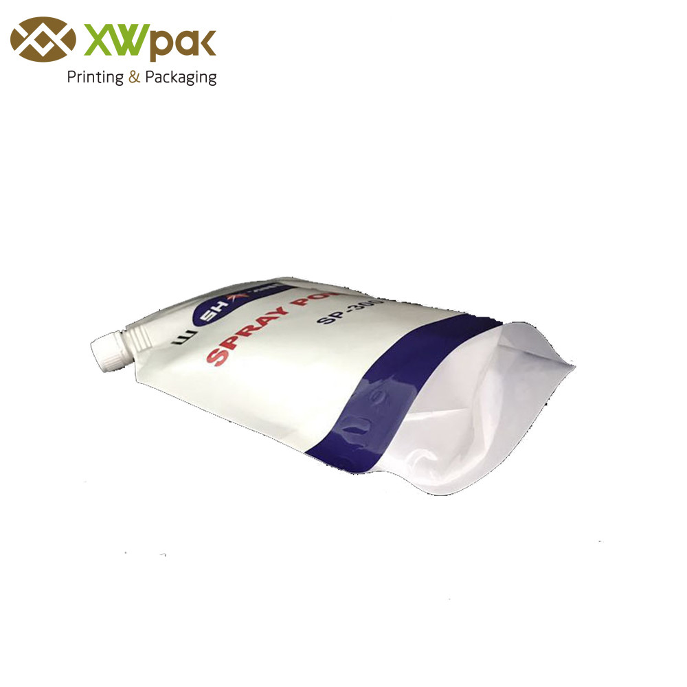 Custom Gravure Printing Plastic Stand Up Liquid Pouches , Plastic Screw Cap Spout Bags Packaging
