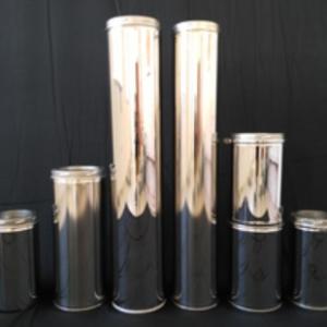 Quality Straight 10 Double Wall Chimney Pipe , Adjustable Double Wall Stove Pipe For Fireplace wholesale