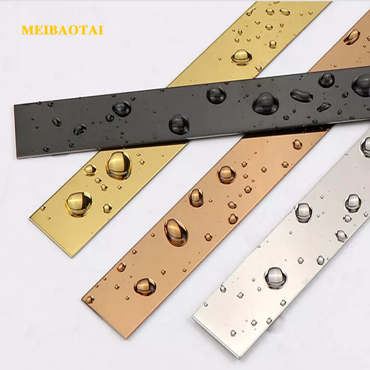 8FT Stainless Steel Edge Tile Trim SS Profile For Wall Door Cabinet Ceiling Decoration