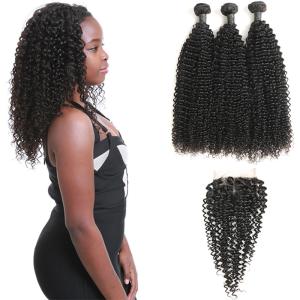 Quality Authentic 9A Virgin Peruvian Remy Natural Wave Hair Kinky Curly CE Certification wholesale