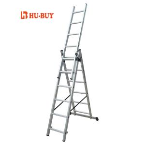 Quality Household 3x6 Collapsible Extension Ladder High Safety Slip Resistance wholesale