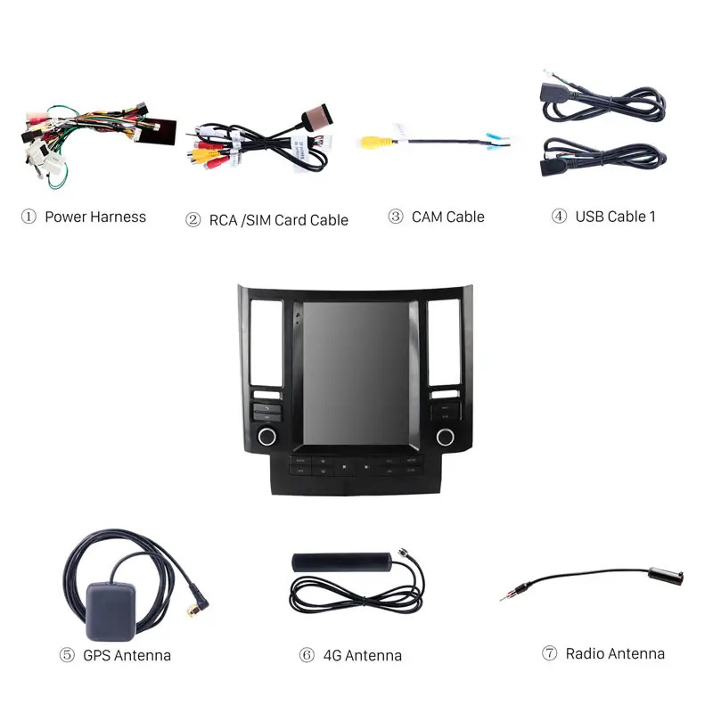 10.4 Inch Car Video For Infiniti FX35 2008-2011 Navigation Car Dashboard System
