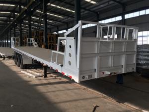 Quality 3 Axles Flat Bed Semi Trailer Most Versatile Choice For Heavy Loads wholesale