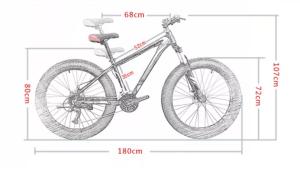 Quality Sports Mountain Fat Tire Bicycle 26x4 700C 8 Speed wholesale