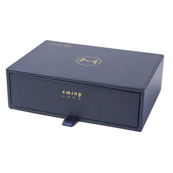 Custom Jewelry Storage Rigid Box Packaging Gold Hot Stamping Retail Packaging