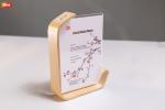 Beautiful Natural L Shape Display 7 Inch Acrylic Clear Picture Photo Frame with