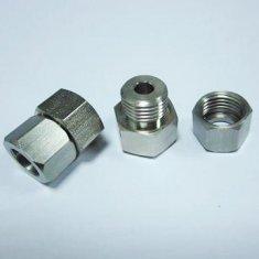 CNC machined stainless steel screw and nuts