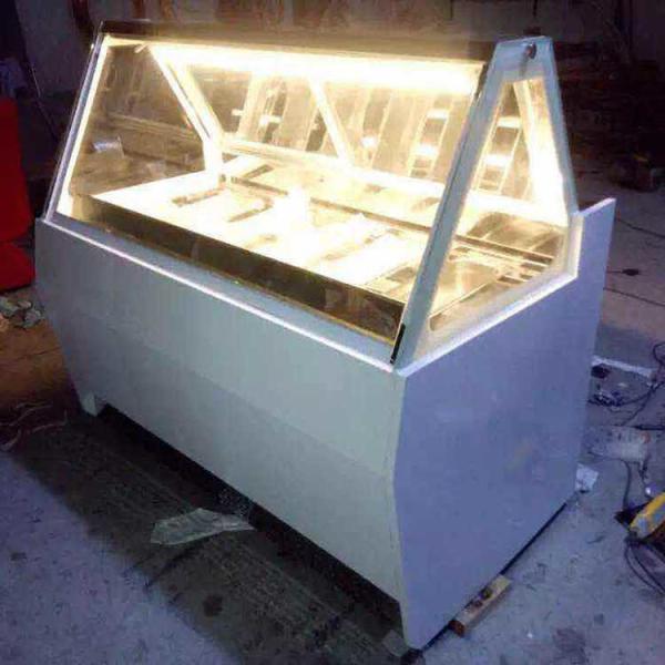 Automatic Defrost Ice Cream Scoop Commercial Display Freezer R404a 1500*1130