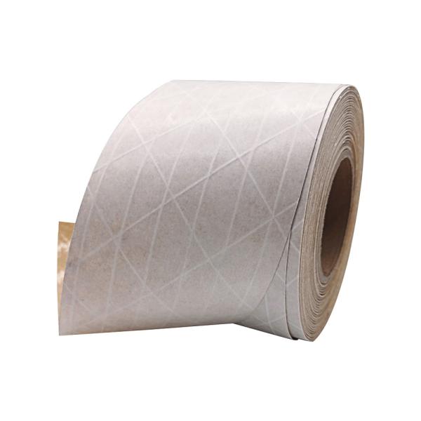 Cheap Self Adhesive Reinforced Kraft Paper Tape Anti Heat For Paper Processing Industries for sale