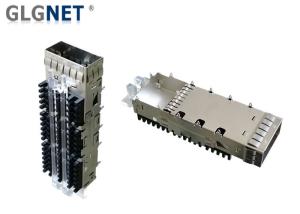Quality Single Port SFP Cage Connector Press Fit Or Solder Post Mount Type wholesale